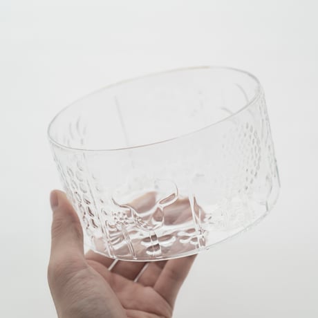 Nuutajarvi｜Flora｜bowl φ15cm｜clear