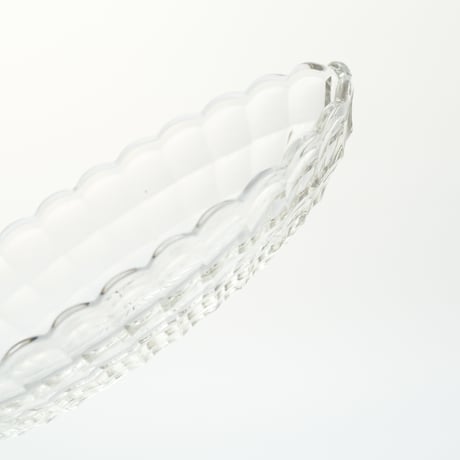 Kauklahti｜oval plate / bowl 20cm｜clear