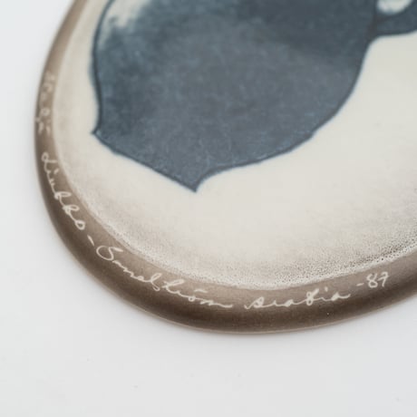 Arabia｜Helja｜wall plate｜blue flower