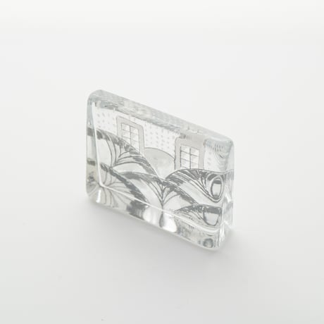 Arabia｜Helja｜glass card｜Lumikukkia｜S