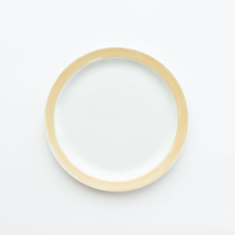 Arabia｜plate φ17cm｜yellow rim