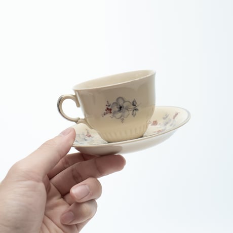 Old Arabia｜cup φ8.3cm｜flowers｜silver