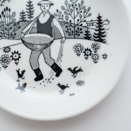 Arabia｜Emilia｜sowing｜plate φ9.5cm