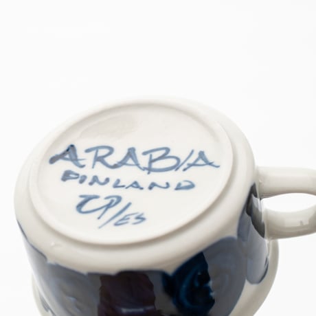Arabia｜Anemone｜cup φ10cm｜blue｜1