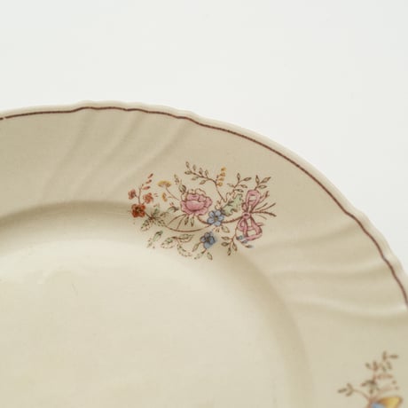 Arabia｜RE model｜plate φ17cm｜flower and butterfly