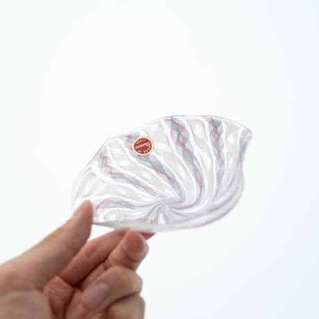 Murano｜filigree glass bowl φ10cm