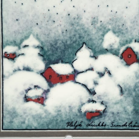 Arabia｜Helja｜wall plate｜snowy night