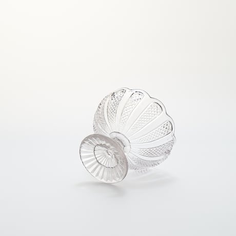 Nuutajarvi｜sugar bowl H8cm｜clear｜01