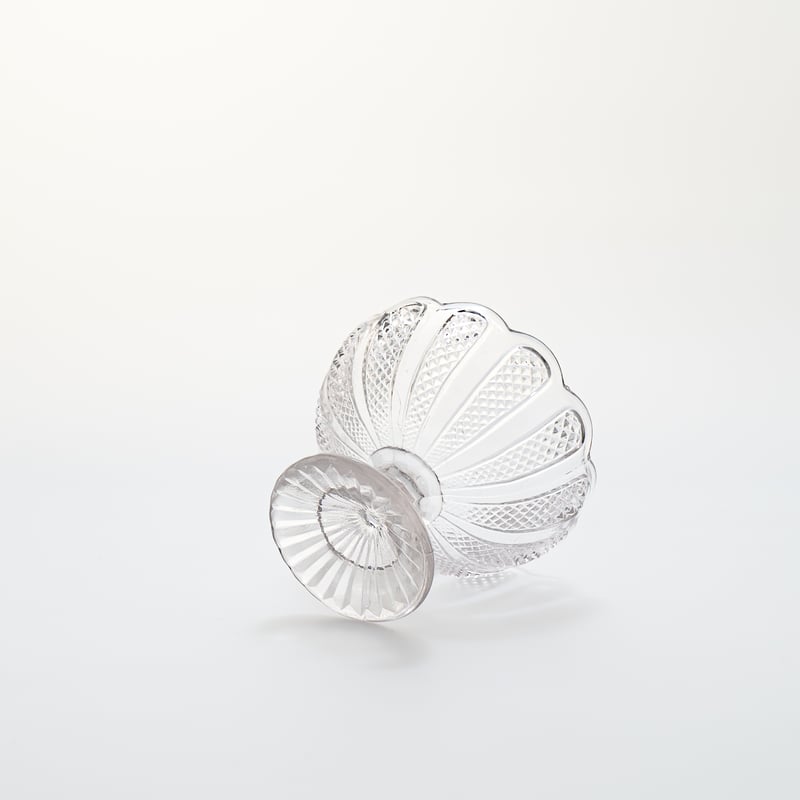 Nuutajarvi｜sugar bowl H8cm｜clear｜01 | lumikka shop