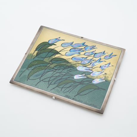 Arabia｜Helja｜wall plate｜blue Lilies