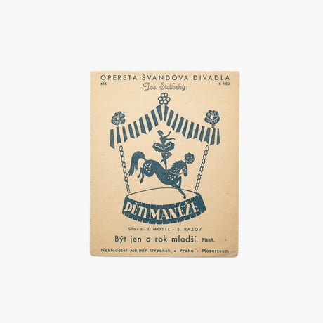 Czech｜sheet music｜Být jen o rok mladší｜1943