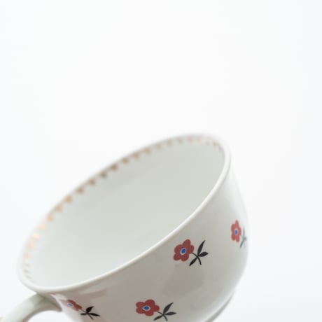 Arabia｜AS model｜cup φ10.6cm｜red flowers