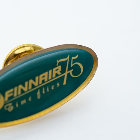 Finnair｜pin badge｜75 time flies