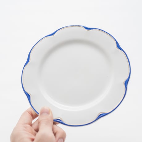 Old Arabia｜Pekka｜plate φ18cm｜blue and gold｜2