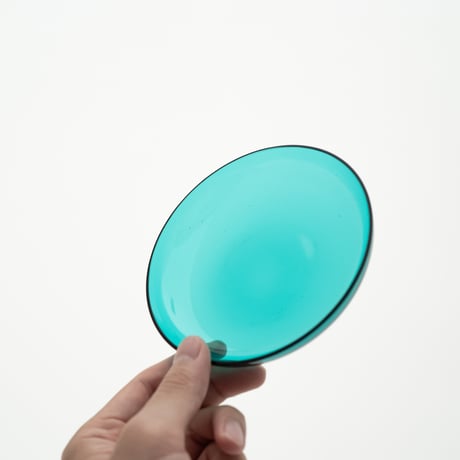 Nuutajarvi｜1202｜plate φ12.9cm｜turquoise