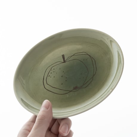 Arabia｜Graffito (ｸﾞﾗﾌｨｰﾄ)｜plate φ20cm｜apple