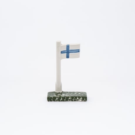 Arabia｜object H11.5cm｜Finnish flag