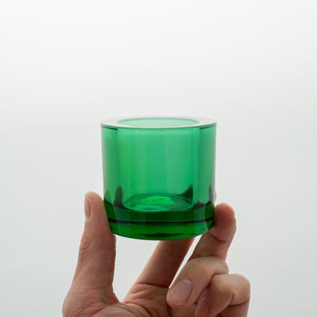 Iittala｜Kivi｜candle holder｜emerald