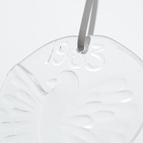 Nuutajarvi｜glass ornament｜1983｜bird