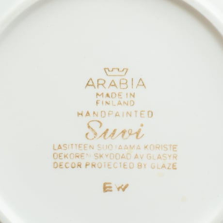 Arabia｜Suvi｜plate φ16.5cm
