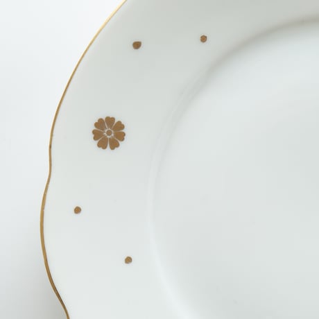 Arabia｜Z model｜plate φ17cm｜dots and flowers