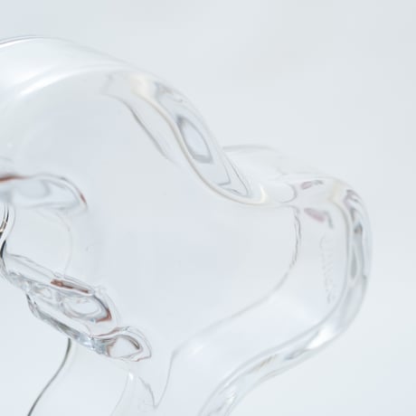 Iittala｜Aalto Collection｜bowl 136mm｜clear & ultramarine blue