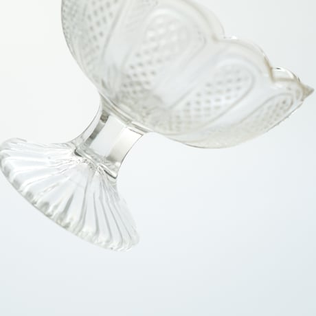 Nuutajarvi｜sugar bowl H8cm｜clear｜02