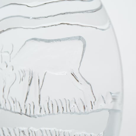 Iittala｜Poro｜glass object｜reindeer