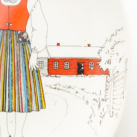Arabia｜Laitila｜wall plate｜girl