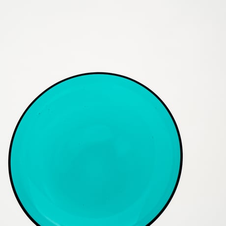 Nuutajarvi｜1202｜plate φ12.9cm｜turquoise