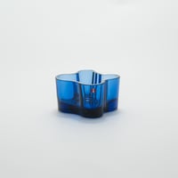Iittala｜Aalto Collection｜candle holder H55mm｜ultramarine blue
