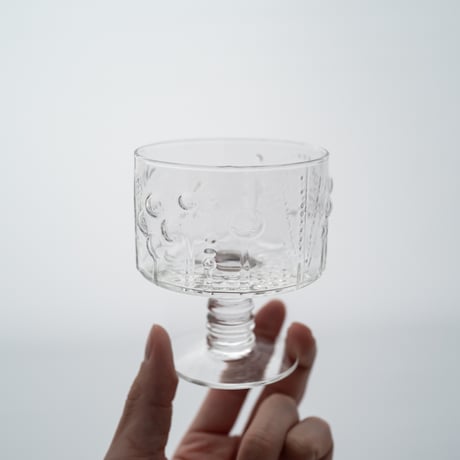 Nuutajarvi｜Flora｜bowl φ8cm｜clear