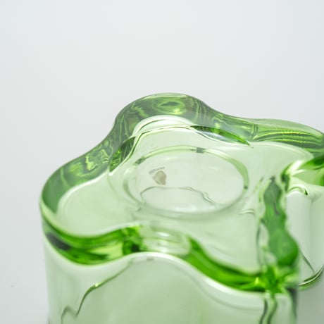 Iittala｜Aalto Collection｜candle holder H55mm｜apple green