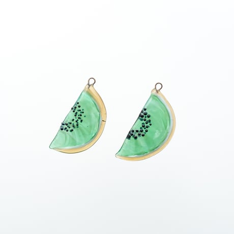 Czech｜glass fruit｜kiwi