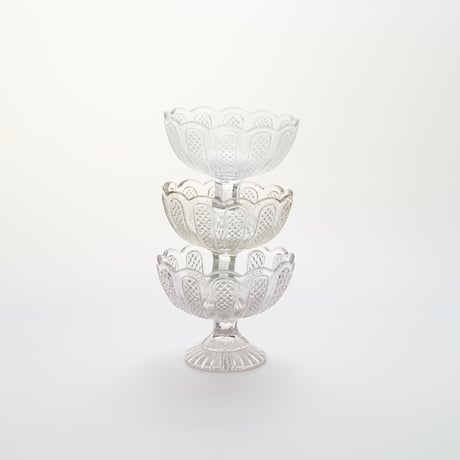 Nuutajarvi｜sugar bowl H8cm｜clear｜01