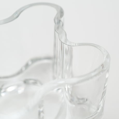Iittala｜Aalto Collection｜candle holder H55mm｜clear