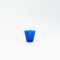 Nuutajarvi｜Kartio｜shot glass φ6.2cm｜ultramarine blue