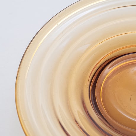 Karhula / Iittala｜Bolgeblick｜plate φ14cm｜amber｜1
