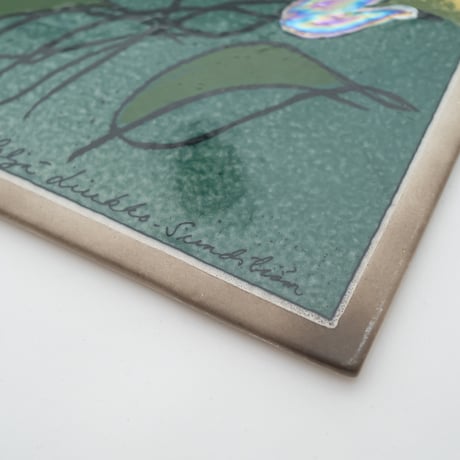Arabia｜Helja｜wall plate｜blue Lilies