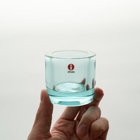Iittala｜Kivi｜candle holder｜water green