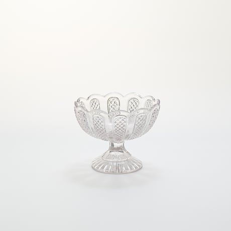 Nuutajarvi｜sugar bowl H8cm｜clear｜01
