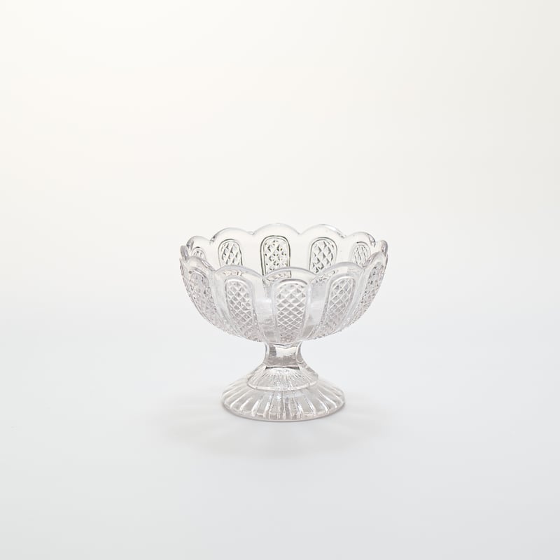 XODAS ボウル Candy Bowl ボロシリケイトガラス SG Fume Nuutajarvi｜sugar bowl H8cm｜clear｜01 | lumikka shop