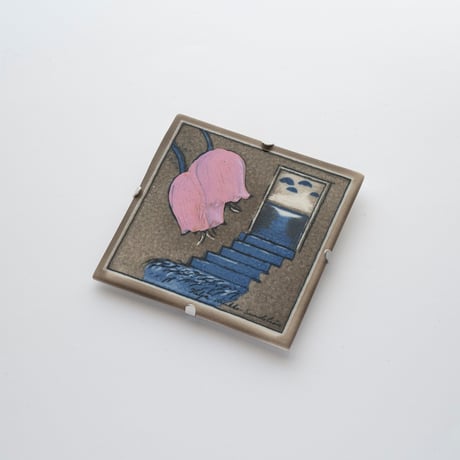 Arabia｜Helja｜wall plate｜blue tulip