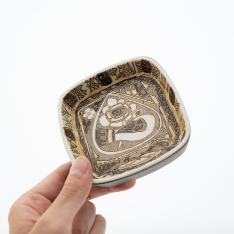 Royal Copenhagen｜Baca｜plate 10cm｜brown