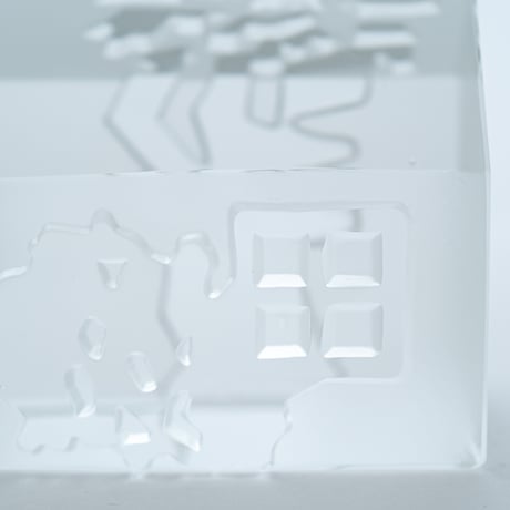 Iittala｜Village｜glass object｜1988｜ Wooden house