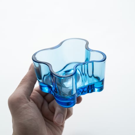 Iittala｜Aalto Collection｜candle holder H55mm｜turquoise blue