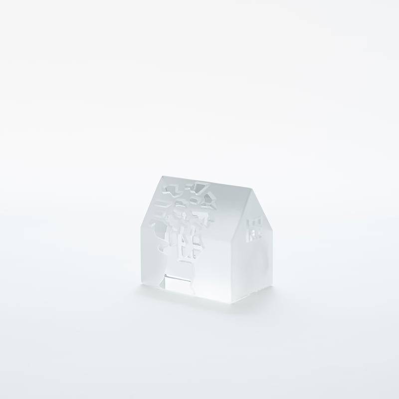 Iittala｜Village｜glass object｜1988｜ Wooden house