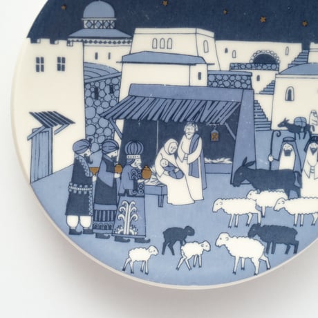 Arabia｜Christmas plate｜Crib