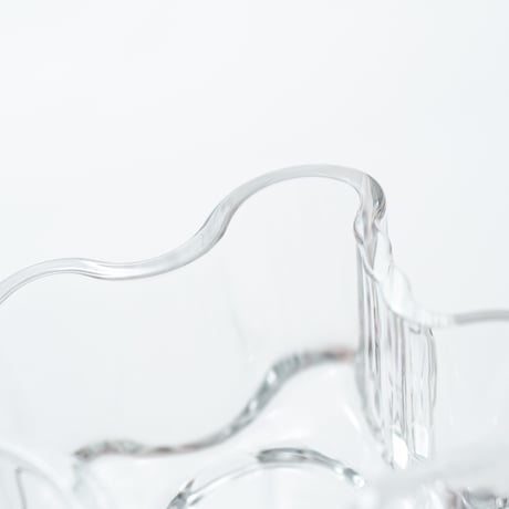 Iittala｜Aalto Collection｜candle holder H55mm｜clear