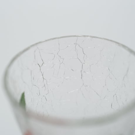 Kumela｜shot glass φ4.8cm｜pink flower｜handpainted